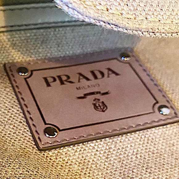 Authentic Prada PVC Transparent & Canvas Handbag - Picture 8 of 12